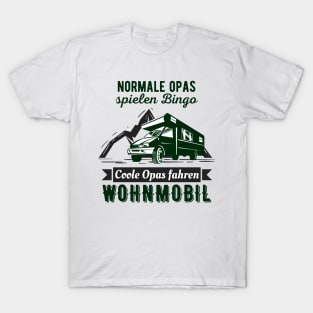 Camping Opa Wohnmobil lustiges Rentner Camper Fun T-Shirt